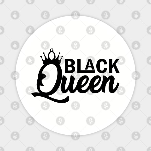 Black Queen, Black History Month Magnet by UrbanLifeApparel